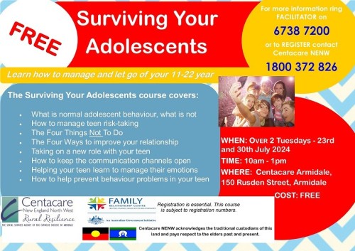 Surviving Your Adolescents Flyer